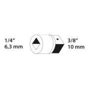 Augmentateur 2030 1/4 à 3/8 po. L. 26 mm acier CV GEDORE-3