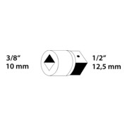Augmentateur 3019 3/8 à 1/2 po. 35 mm acier CV GEDORE-2
