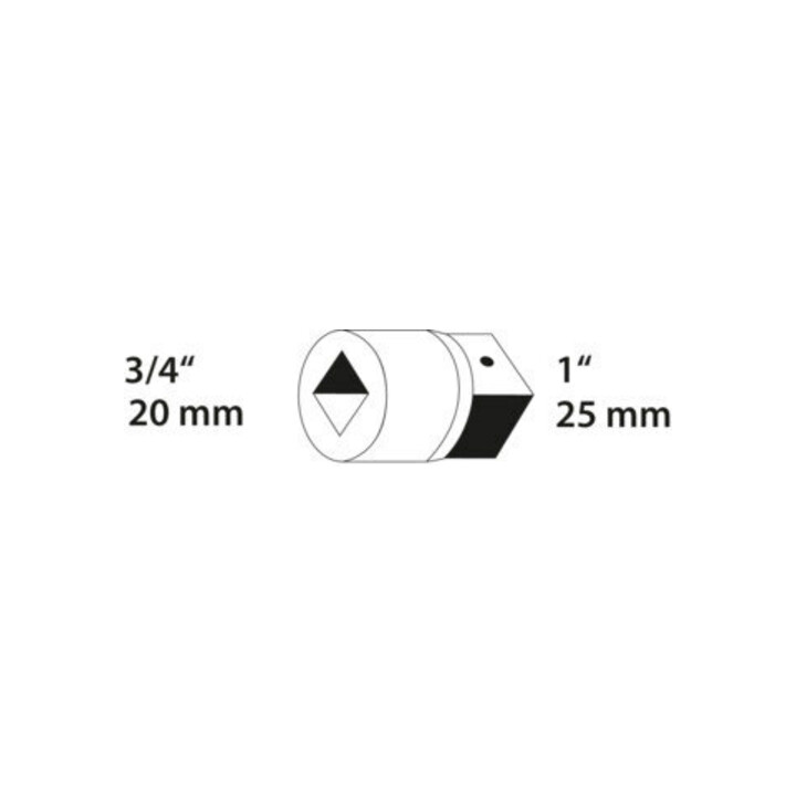 Augmentateur 3221 3/4 à 1 po. 60 mm acier CV GEDORE