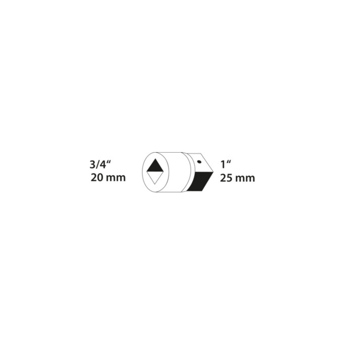 Augmentateur 3221 3/4 à 1 po. 60 mm acier CV GEDORE