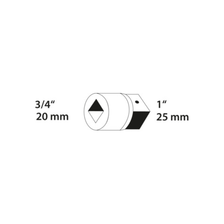 Augmentateur 3221 3/4 à 1 po. 60 mm acier CV GEDORE