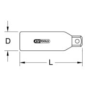 Adaptateur d'agrandissement isolé KS Tools-3