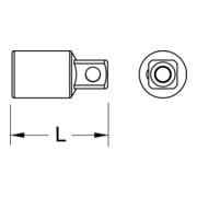Augmentateurs/réducteurs BERYLLIUMplus 1/4"+3/8"+1/2"-3