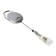 Ausweishalter m.Druckknopfschlaufe Band-L.800mm grau DURABLE-1