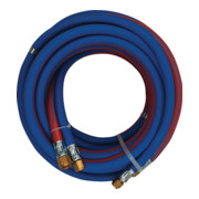 Autogenzwillingsschlauch L.30m ID 6/9mm Wandst.5/3,5mm blau/rot
