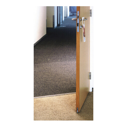 Autom.Türbodendichtung EllenMatic Soundproof 1 stg.L.833mm B.15mm Alu.blk silber
