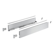 Hettich Kit de profil de côté de tiroir, AvanTech YOU, hauteur 101 mm, NL, argent, gauche et droite-1