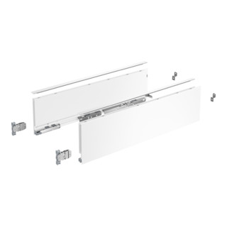 Hettich Kit de profil de côté de tiroir, AvanTech YOU, hauteur 139 mm, NL, blanc, gauche et droite