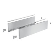 Hettich Kit de profil de côté de tiroir, AvanTech YOU, hauteur 77 mm, NL, argent, gauche et droite-1