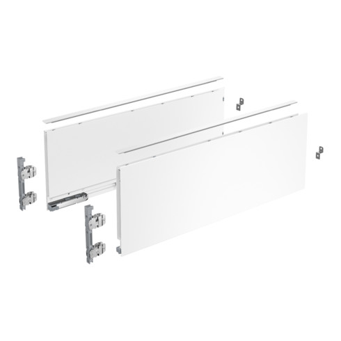 Hettich kit de profil de côté de tiroir, AvanTech YOU, hauteur 187 mm, blanc, gauche et droite