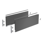 Hettich Kit de profil de côté de tiroir, AvanTech YOU, hauteur 187 mm, anthracite, gauche et droite