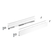 Hettich Kit de profil de côté de tiroir, AvanTech YOU, hauteur 77 mm, NL, blanc, gauche et droite