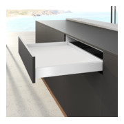 Hettich Kit de profil de côté de tiroir, AvanTech YOU, hauteur 77 mm, NL, blanc, gauche et droite-4