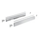 Hettich Kit de profil de côté de tiroir, AvanTech YOU, hauteur 77 mm, NL, argent, gauche et droite-1