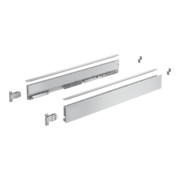 Hettich Kit de profil de côté de tiroir, AvanTech YOU, hauteur 77 mm, NL, argent, gauche et droite