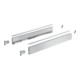 AvanTech YOU Kit de profil de côté de tiroir, hauteur 77 mm x NL 550 mm, argent, à gauche et à droite-1