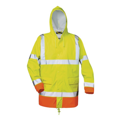 avertissement protection PU veste de pluie NORMAN taille XXXL jaune/orange PU PES FELDTMANN