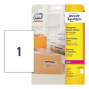 Avery Zweckform Adressetikett L7567-25 transparent 25 St./Pack.