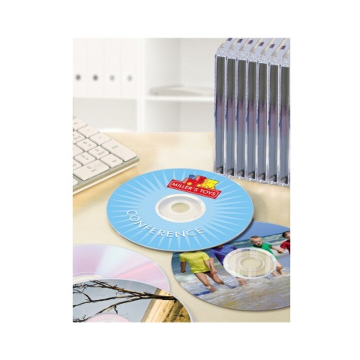 Avery Zweckform CD/DVD-Etikett L6015-25 matt weiß 50 St./Pack.