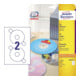 Avery Zweckform CD/DVD-Etikett L6043-25 117mm weiß 50 St./Pack.-1