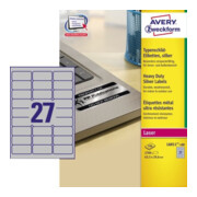 Avery Zweckform Etikett 63,5x29,6mm Typenschild 2.700 Etik./Pack.