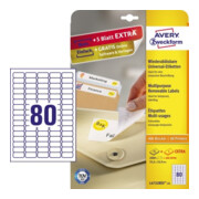 Avery Zweckform Etikett L4732REV-25 35,6x16,9mm weiß 2.000 St./Pack.