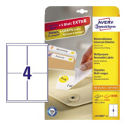 Avery Zweckform Etikett L4733REV-25 99,1x139mm weiß 100 St./Pack.