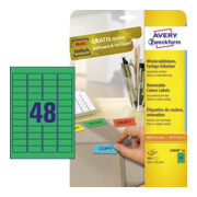 Avery Zweckform Etikett L6040-20 45,7x21,2mm grün 960 St./Pack.
