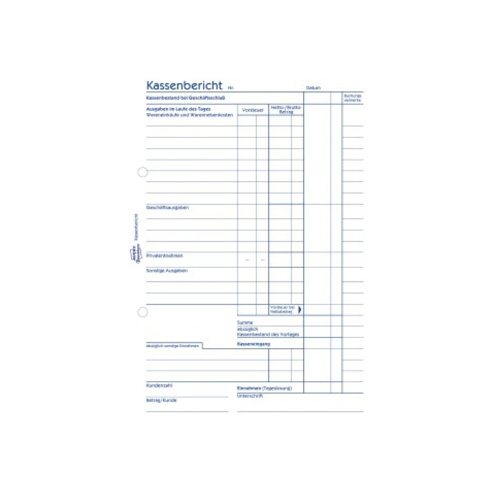 Avery Zweckform Kassenbericht 305 DIN A5 50Blatt