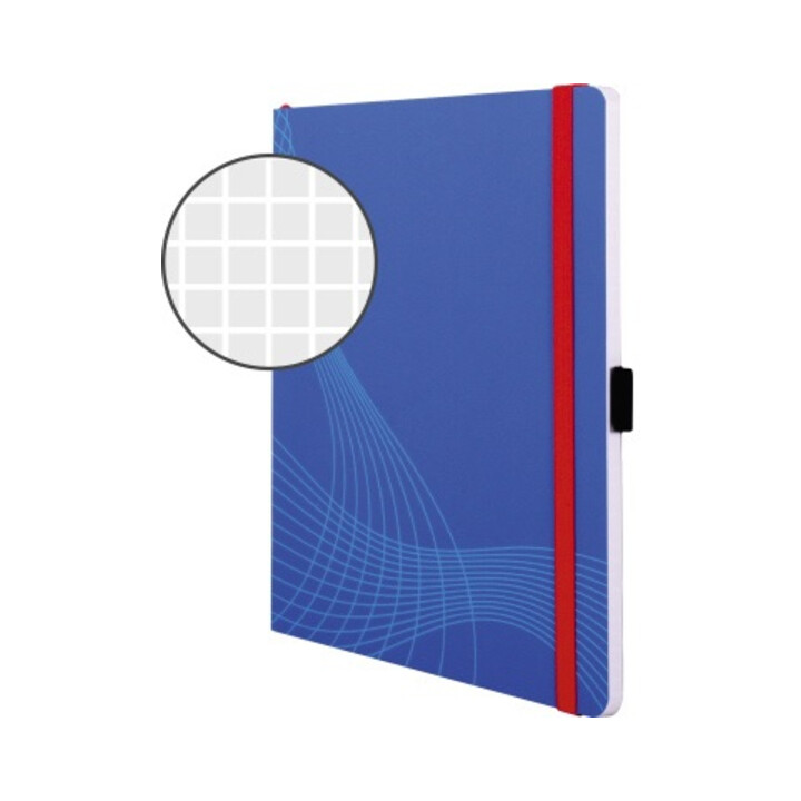 Avery Zweckform Notizbuch 7041 DIN A5 kariert blau 80 Bl.