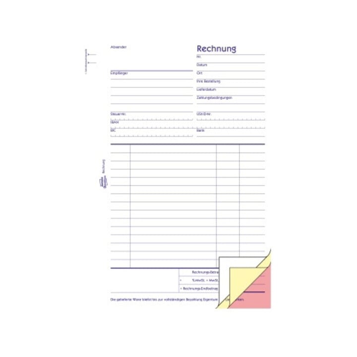 Avery Zweckform Rechnung 1731 DIN A5 3x40Blatt