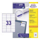 Avery Zweckform Universaletikett 3421 70x25,4mm weiß 3.300 St./Pack.-1