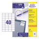 Avery Zweckform Universaletikett 3651 52,5x29,7mm ws 4.000 St./Pack.