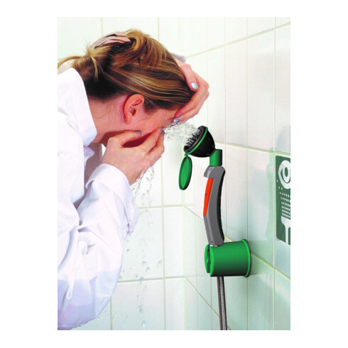 B-SAFETY professional safety solutions Douche oculaire à main, 1 pomme de douche 45°