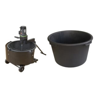 Set Eibenstock Mobile Mischstation Automix 1801 + Mischkübel für Automix 1801 (65 l)