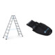 Set ZARGES XLstep B - LM-Stufen-Stehleiter 2 x 8 Stufen + Werkzeugtasche