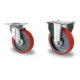 Set CASCOO Lenkrolle ø 200 mm Serie N2U6 Rollenlager + Bockrolle ø 200 mm Serie N2U6 Rollenlager-1
