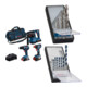 Set Bosch Profi-Set GSR 18V-55 + 7tlg. Robust Line Holzspiralbohrer-Set + 7tlg. Robust Line Betonbohrer-Set-1