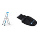 Set ZARGES Nova S - Stufen-Stehleiter 3 Stufen + Werkzeugtasche-1