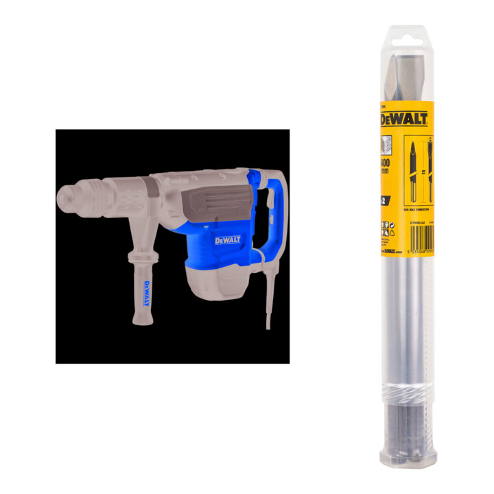 Set DEWALT Kombihammer SDS-max 52mm 1700W + Meißel-Set 2tlg SDS-max