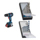 Set Bosch Akku-Schlagbohrschrauber GSB 18V-90 C + 7tlg. Robust Line Holzspiralbohrer-Set + 7tlg. Robust Line Betonbohrer-Set-1