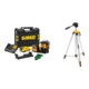 Set DEWALT Multilinienlaser Grün 18V + Alu-Stativ ¼-1