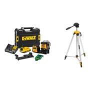 Set DEWALT Multilinienlaser Grün 18V + Alu-Stativ ¼