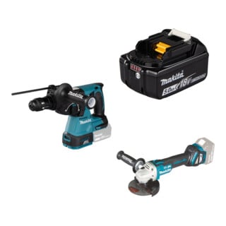 Set Makita Akku-Kombihammer f. SDS+ 18,0V DHR243Z Solo + MAKITA-Zubehör...