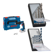 Set Bosch Akku-Trockenbauschrauber GTB 18V-45 mit L-BOXX + 7tlg. Robust Line Holzspiralbohrer-Set + 7tlg. Robust Line Betonbohrer-Set CYL-5