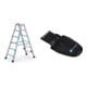 Set Stufen-Stehleiter Z 300 gebördet 2 x 6 Stufen + Werkzeugtasche