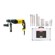 Set DeWalt SDS-plus Kombihammer 26 mm, 800 W D25134K-QS + Stier SDS-Plus Bohrer & Meißelsatz, 17-teilig