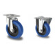 Set CASCOO Lenkrolle ø 125 mm Serie R4E1 Kugellager + Bockrolle ø 125 mm Serie R4E1 Kugellager-1