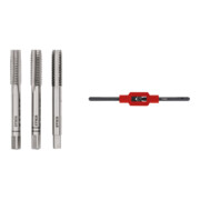 Set Stier STIER Handgewindebohrer Satz 3-tlg. DIN 352 HSS-G M 8 + STIER Windeisen DIN 1814 Nr. 1.1/2