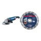 Set Bosch Winkelschleifer GWS 24-230 JZ + EXPERT MultiMaterial Diamanttrennscheiben 230 x 22,23 x 2,4 x 15 mm